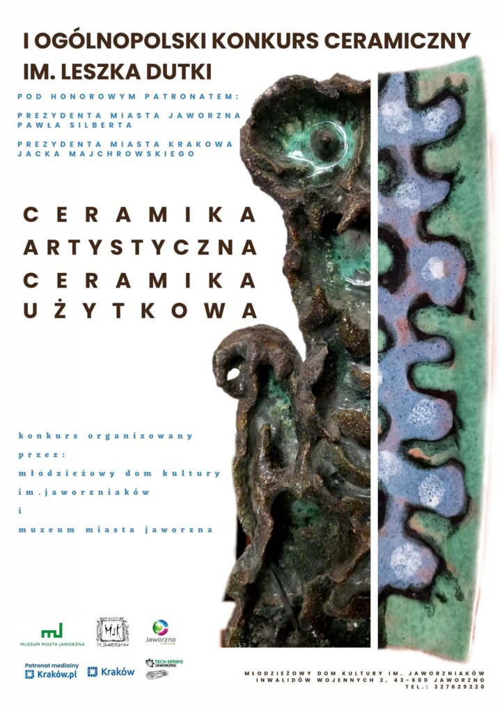 konkurs ceramiczny Leszka Dutki - plakat