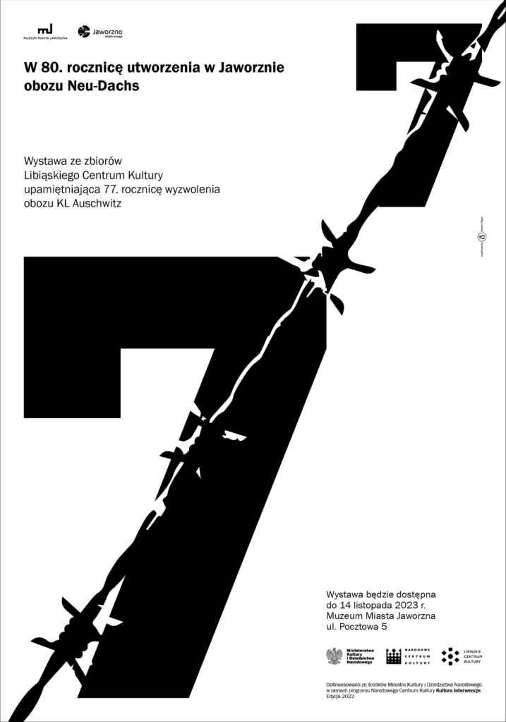 plakat wystawy pt. 77